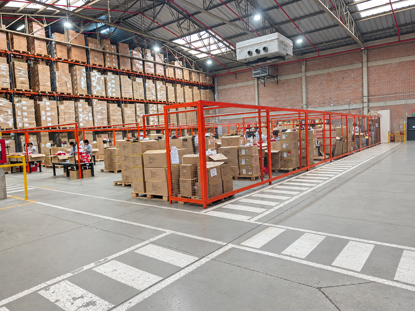 Zona VAS de acondicionamiento de pedidos